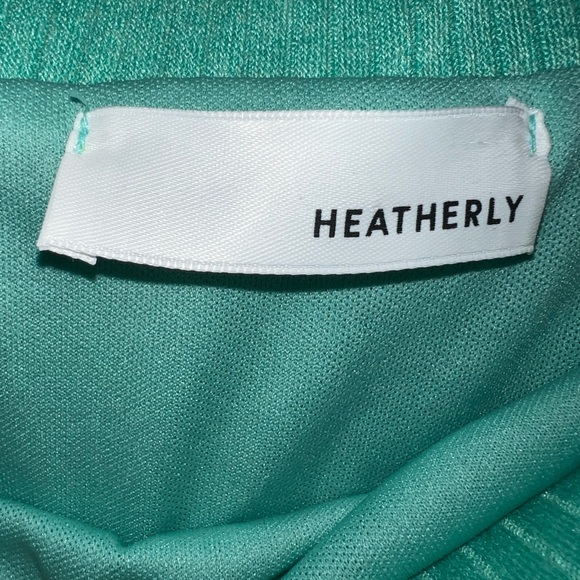 Heathery Green Ribbed Maxi Skirt Size Small - Picture 3 of 4